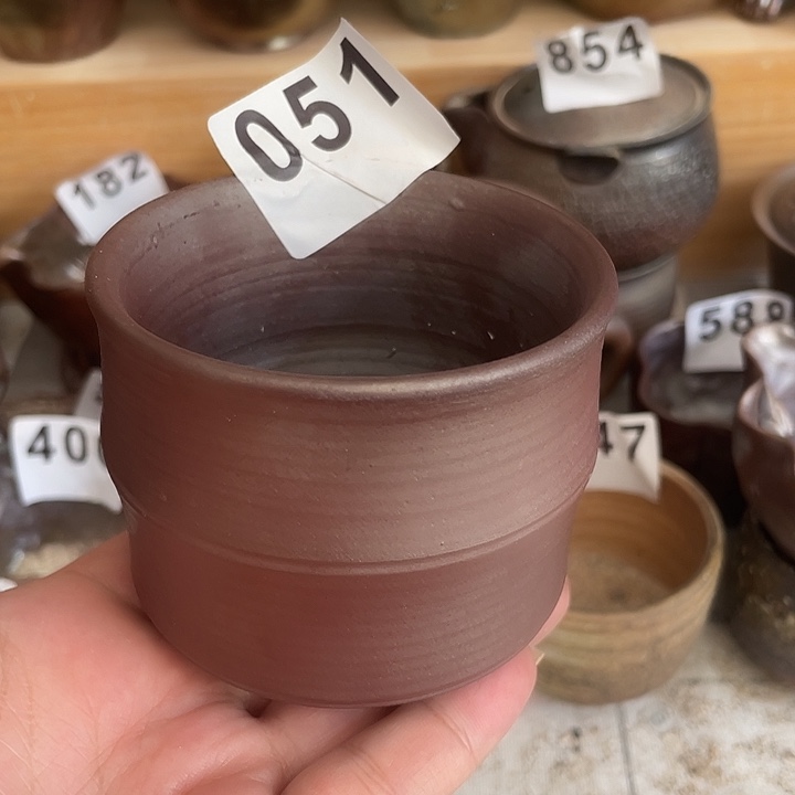 茶杯紫泥柴烧纯手工051