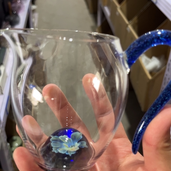 蓝花蓝金怡然公道杯