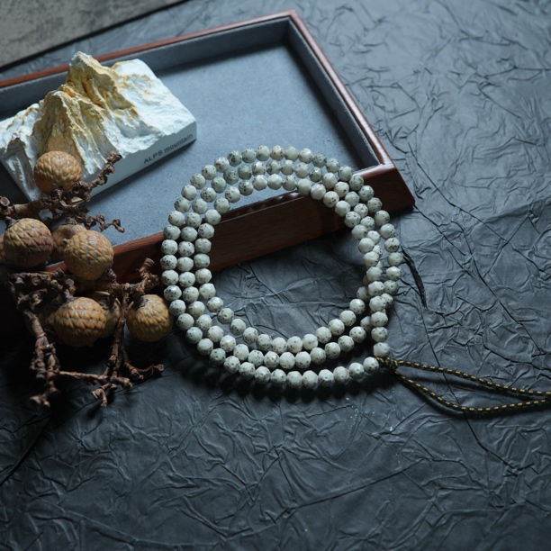 超精品级6.7通体留白小胖墩星月菩提手串S6.7TT-12