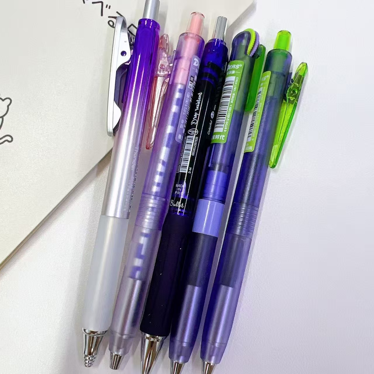 【黑墨-5支】B02紫杆低重心齿轮赛博极光鸭先知,掉封蜡不售后