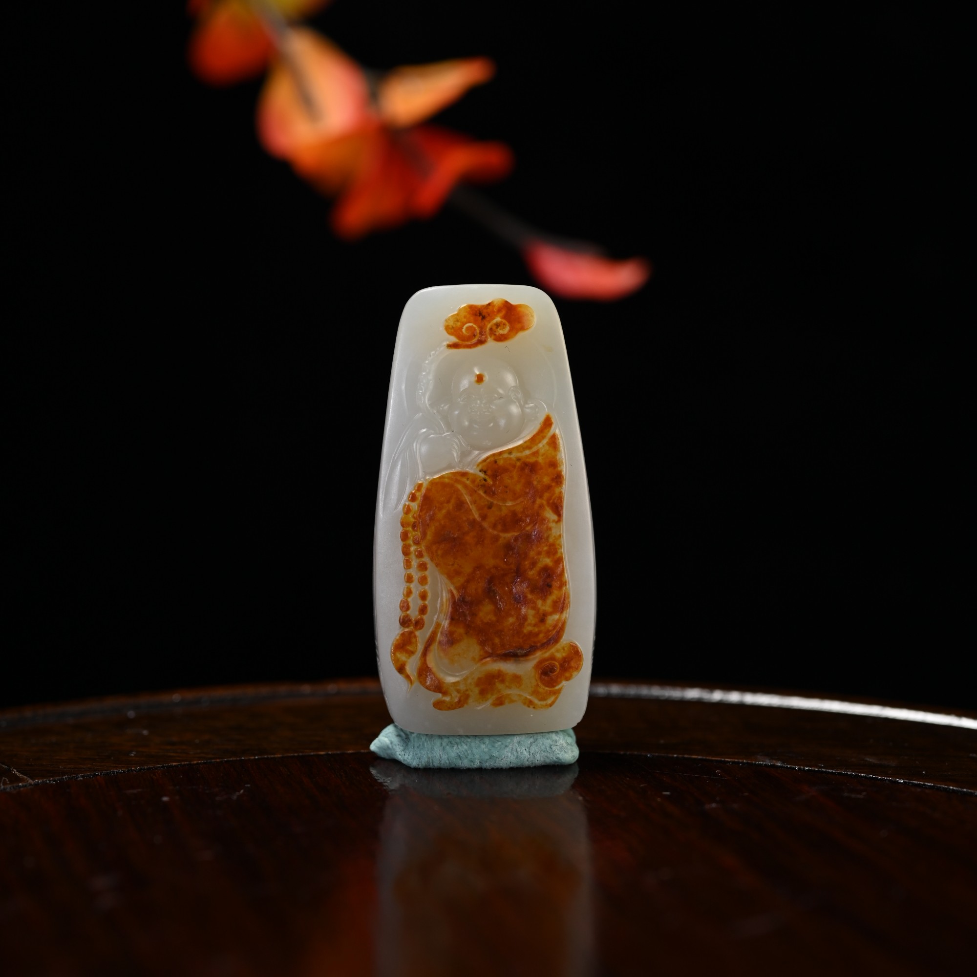 Lot8844 25YU107720和田玉弥勒佛挂件【籽】/匡时