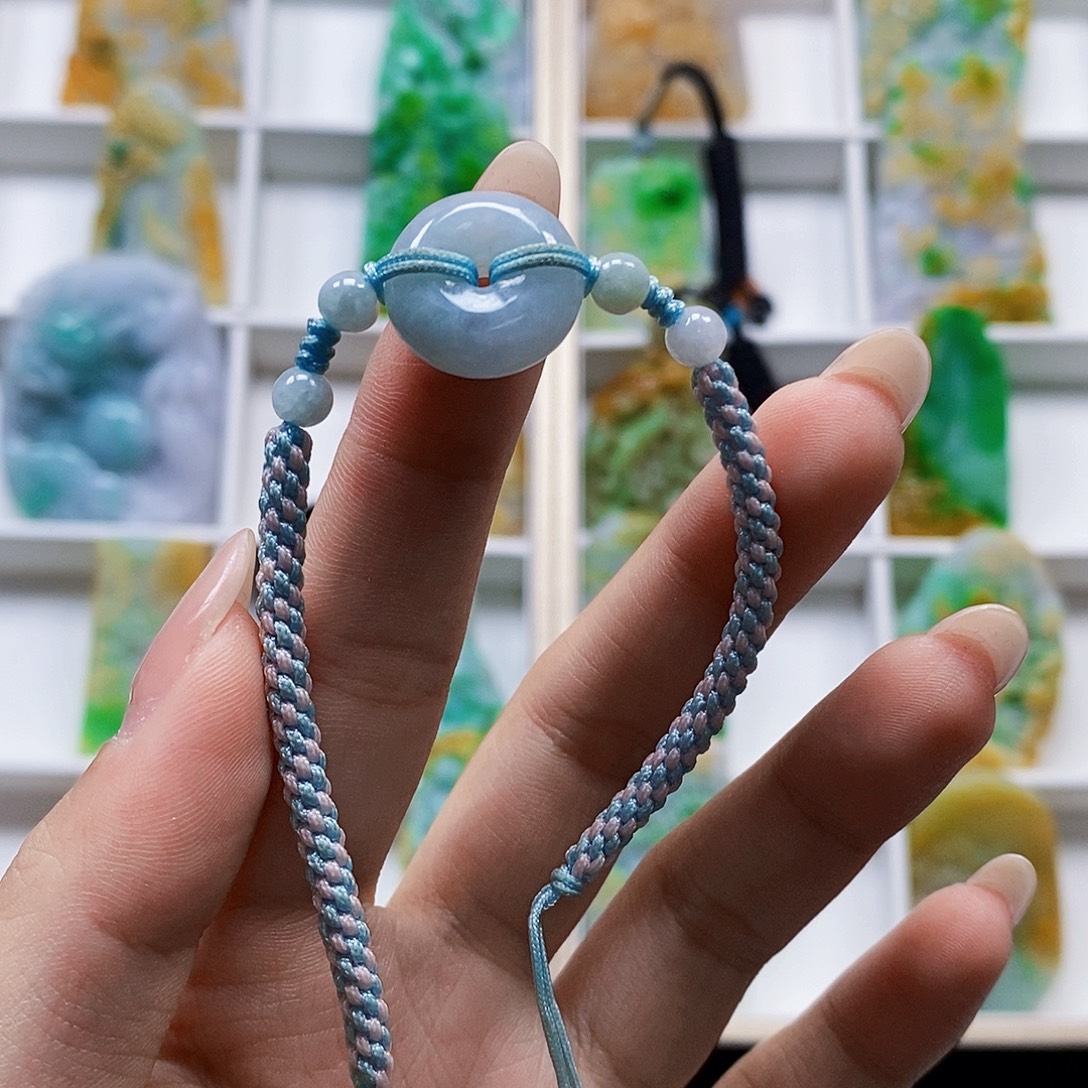 颈饰未镶嵌翡翠天然翡翠A货