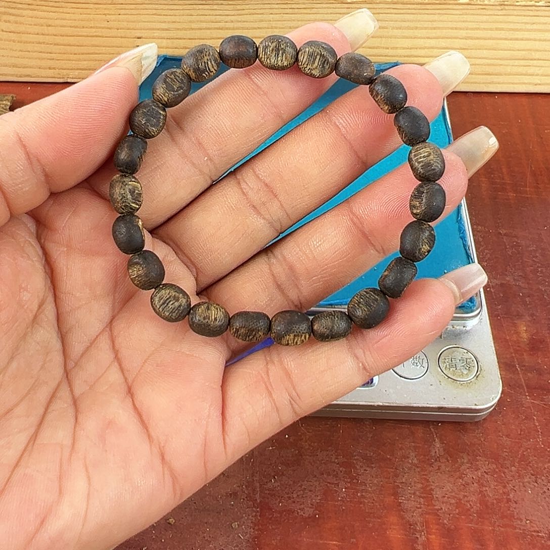 沉香沉香碎屑卡6小留疤沉水4g紫奇