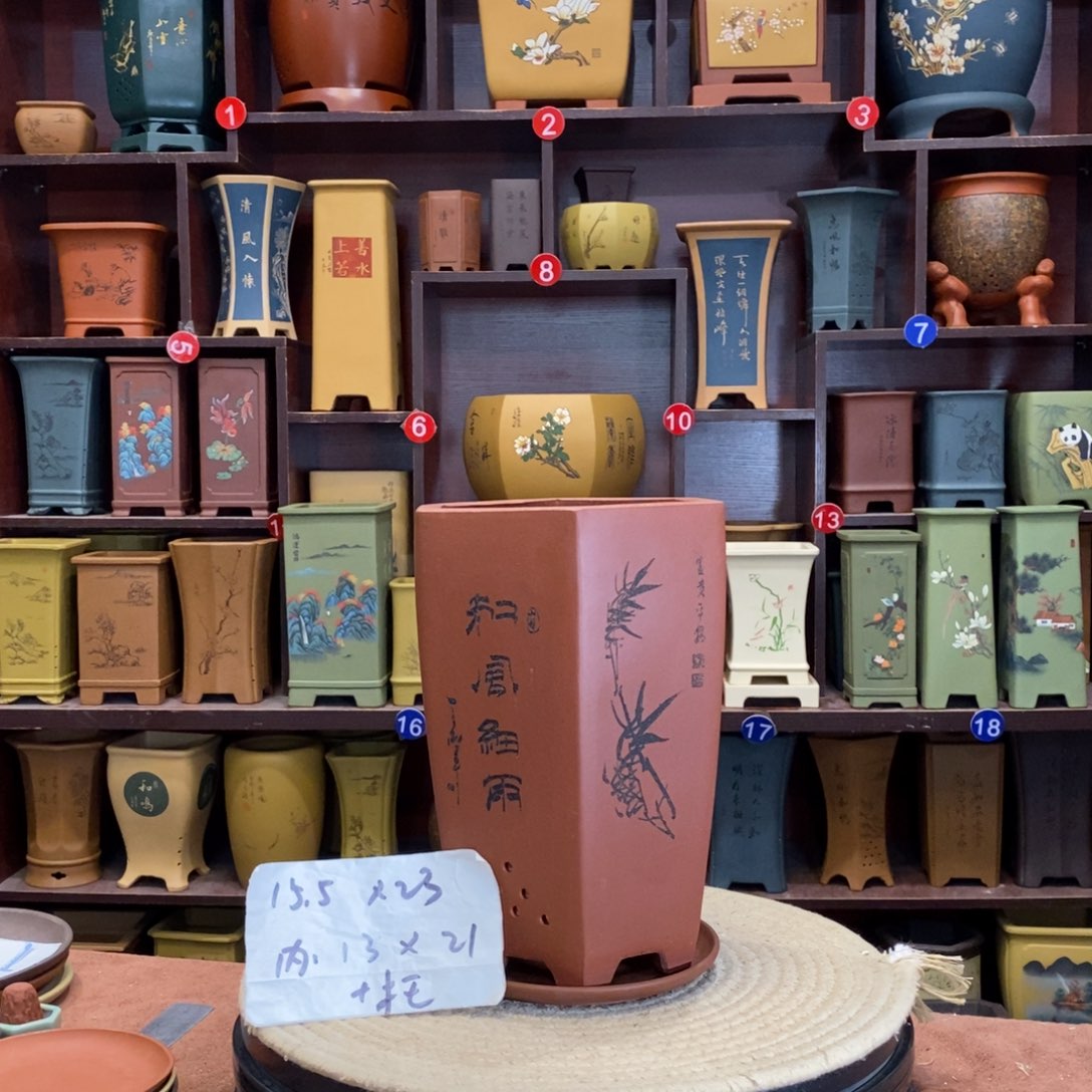 紫砂花盆紫砂花盆