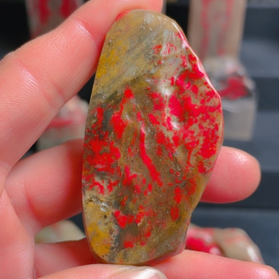 【闪购商品】昌化鸡血石晓*昌化鸡血石挂件原石