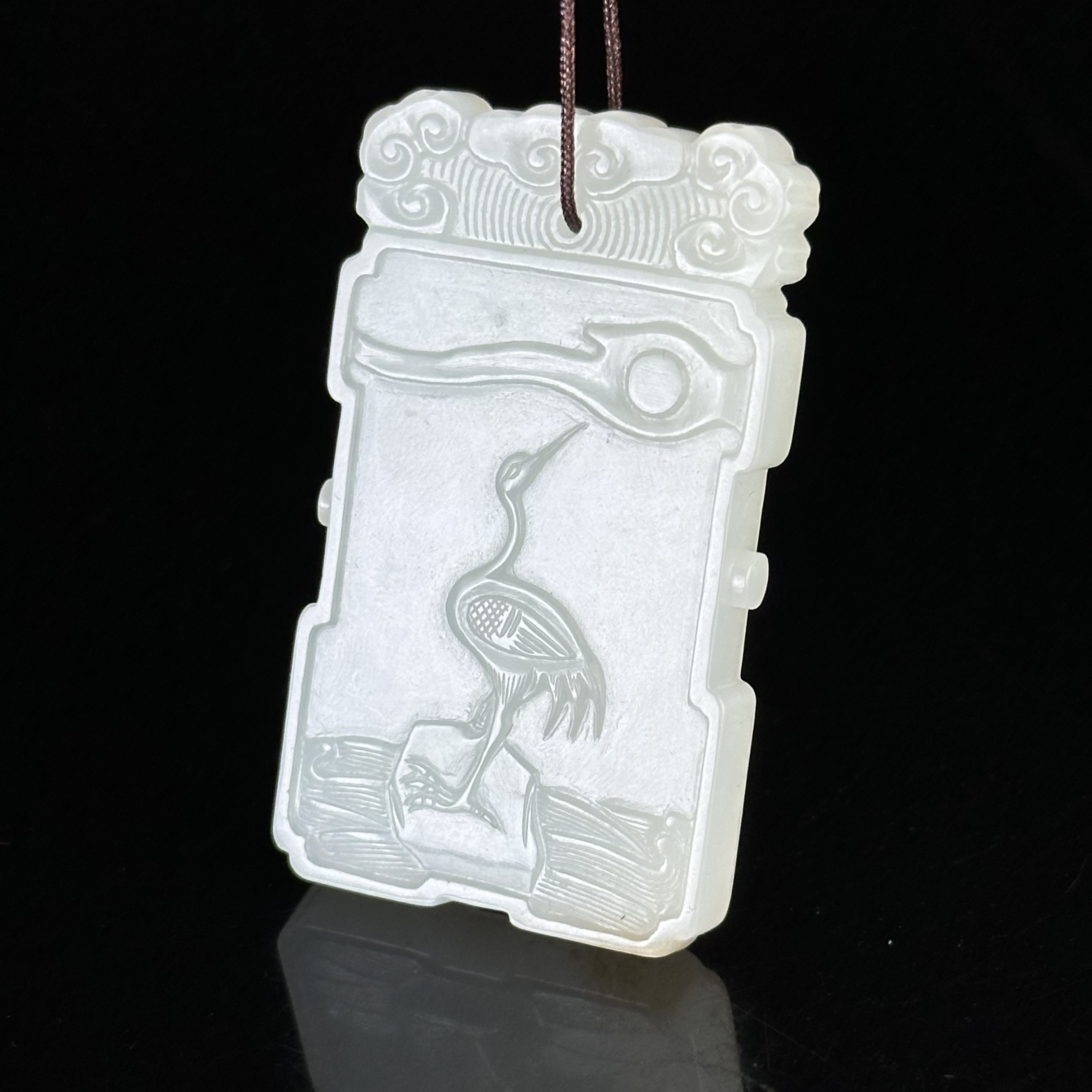 清和田玉一品当朝牌佩 ZR120115020*【上海兰馨】