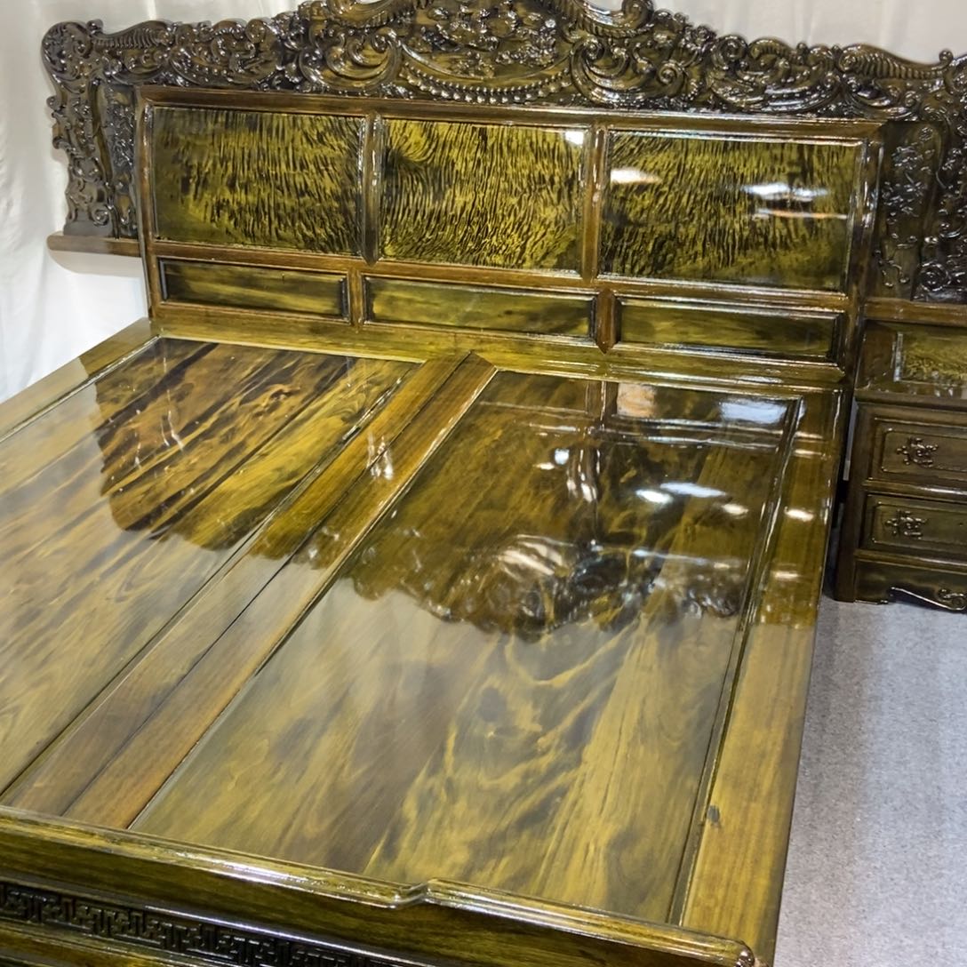 楠木高低床三件套