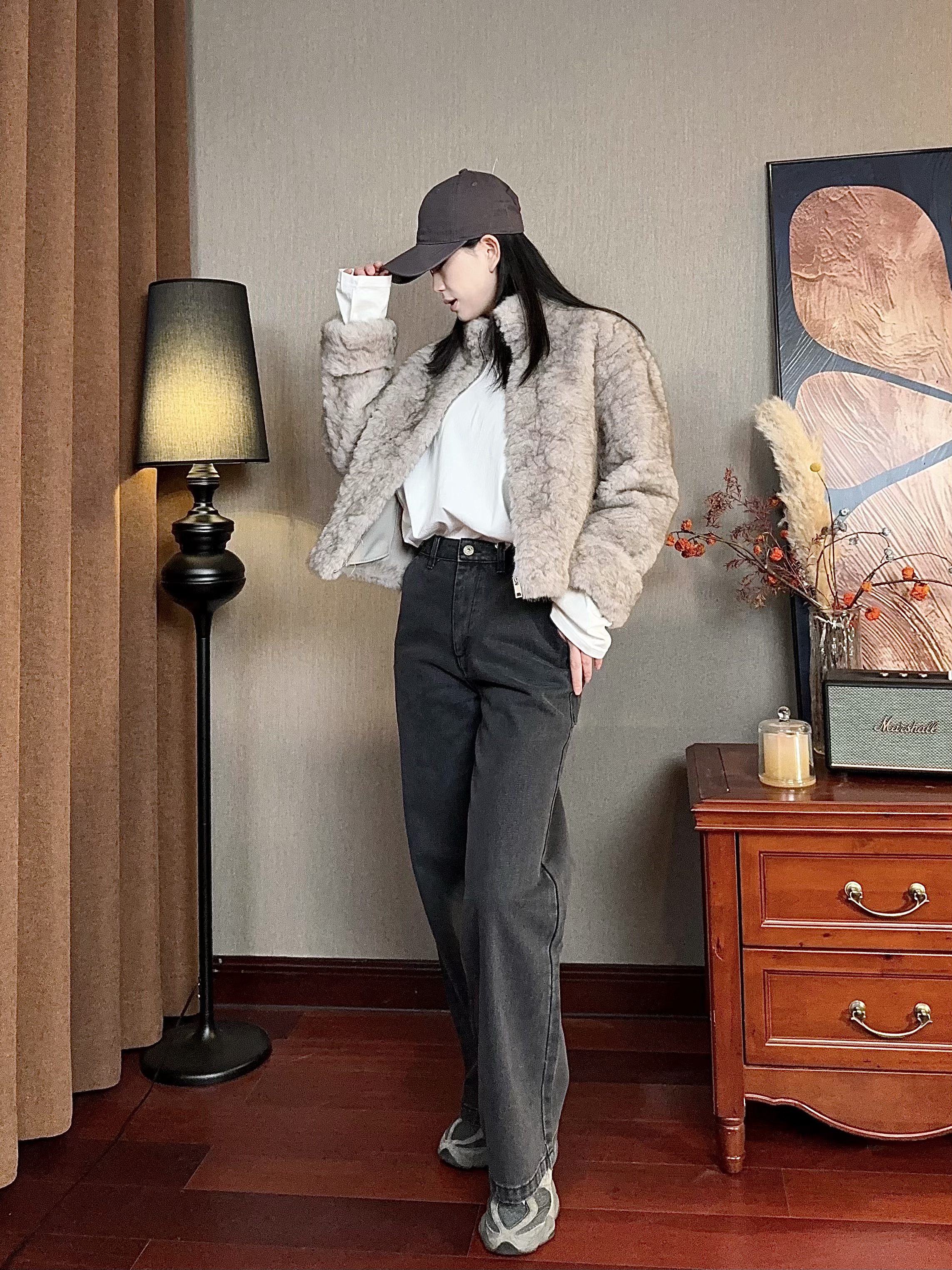 拉链冬季厚款气质女常规短外套百搭大衣短款外套113