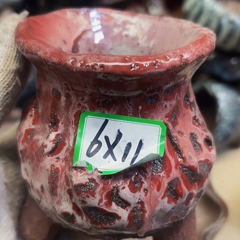 红陶粗陶花盆手工