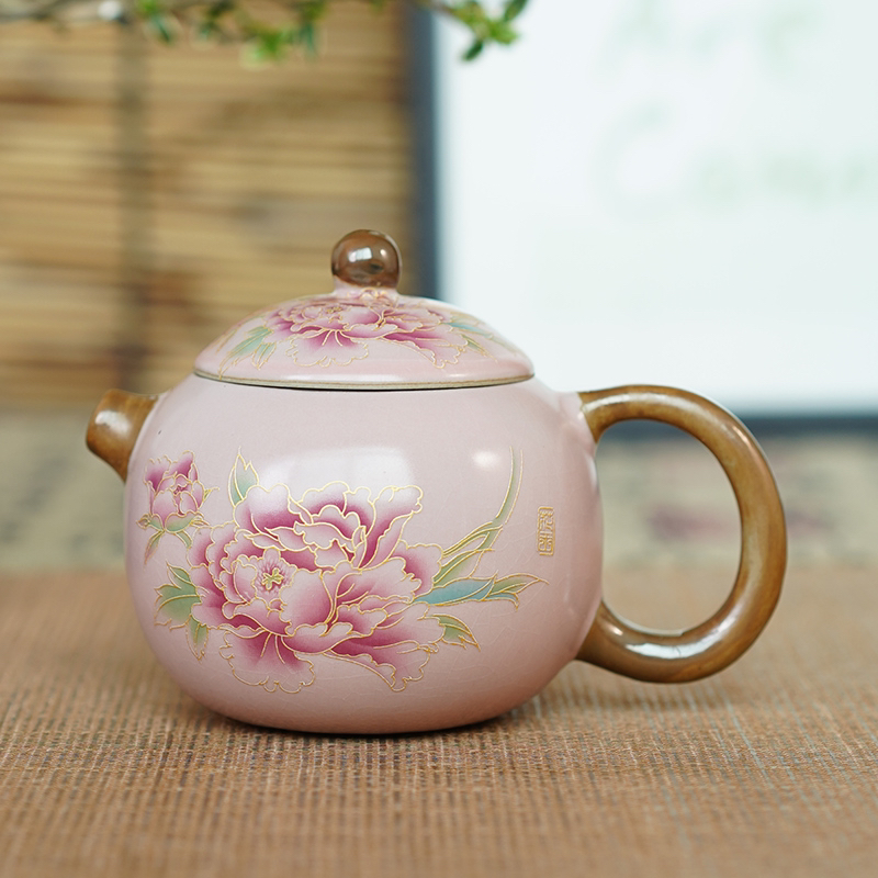 西施壶花王粉汝开片125毫升