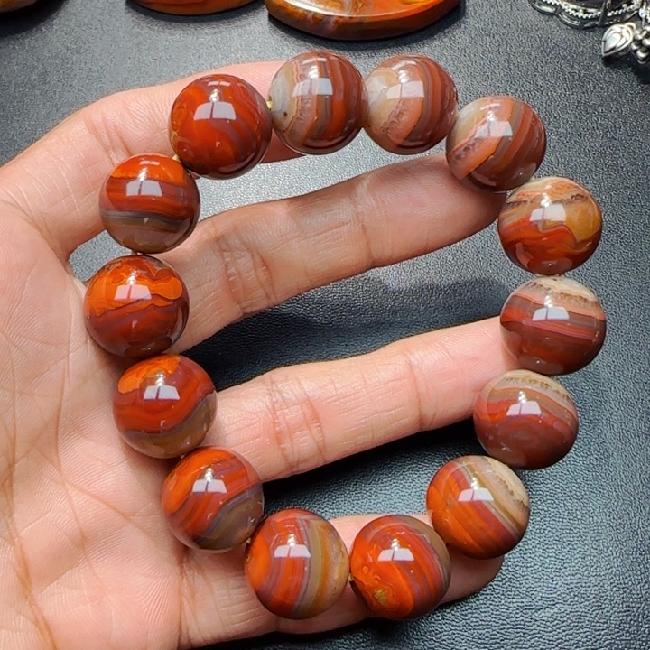 玛瑙/玉髓战国红未镶嵌云*