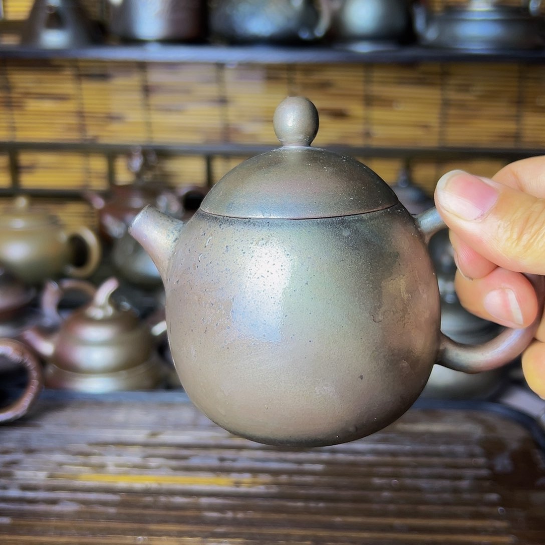 紫泥壶柴烧坭兴陶