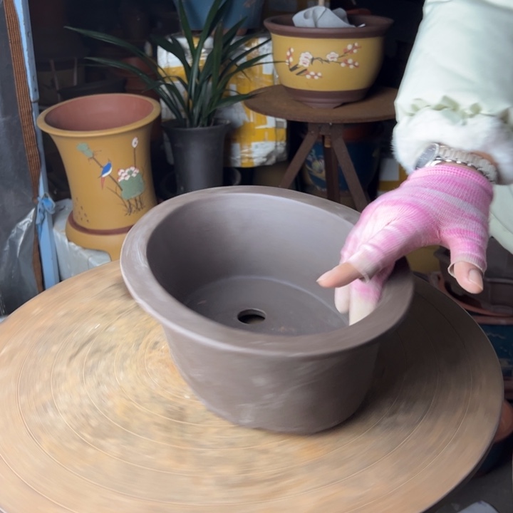 紫砂宜兴紫砂花盆花盆