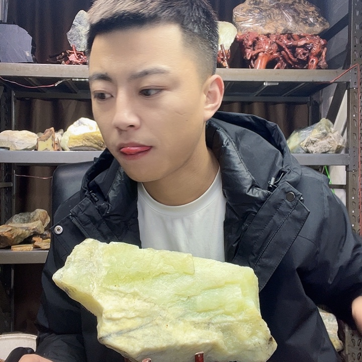 用***q蛇纹石玉未镶嵌珠宝奇石2