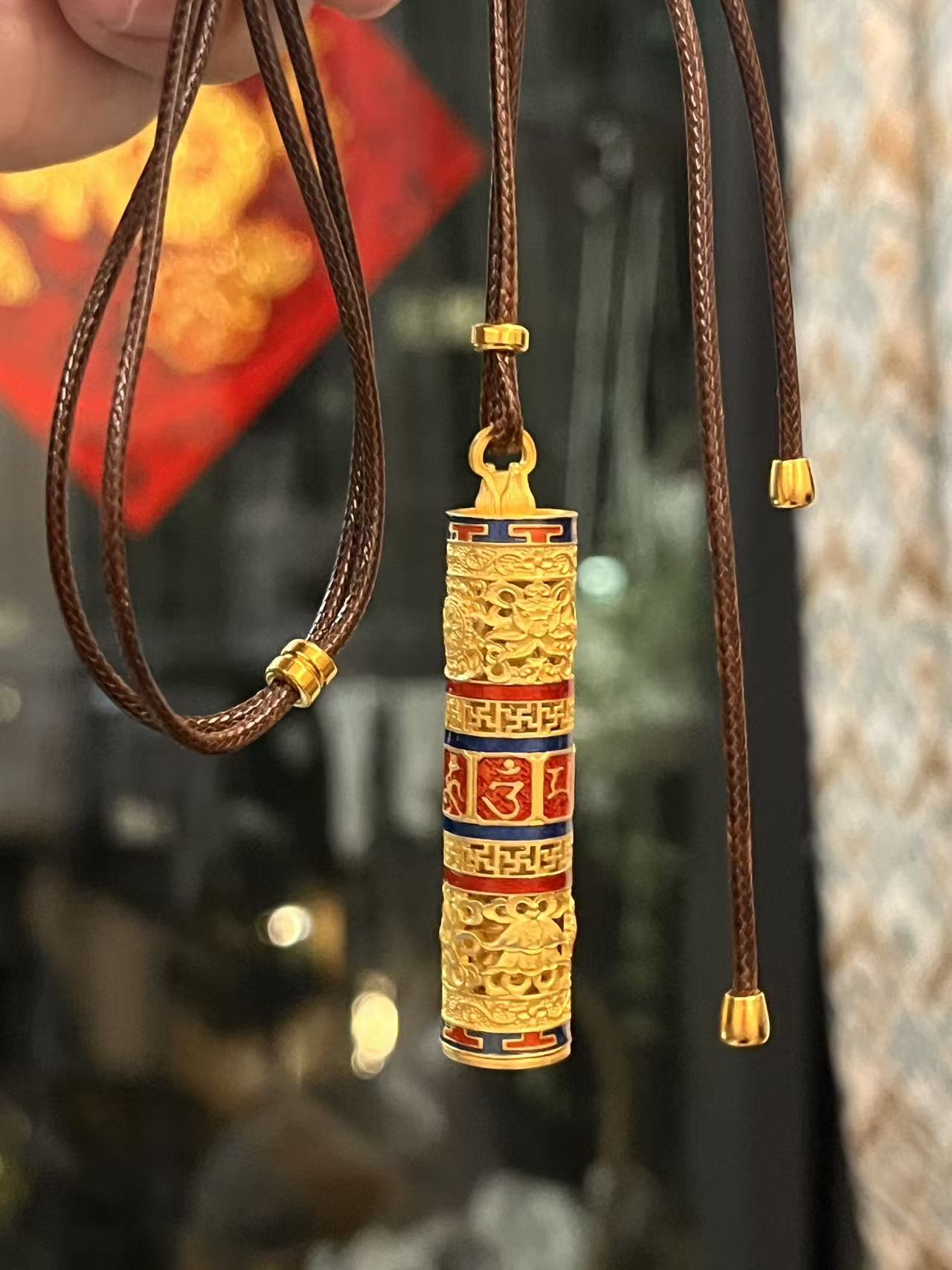 吊坠足银 足银守护神套链（编绳）