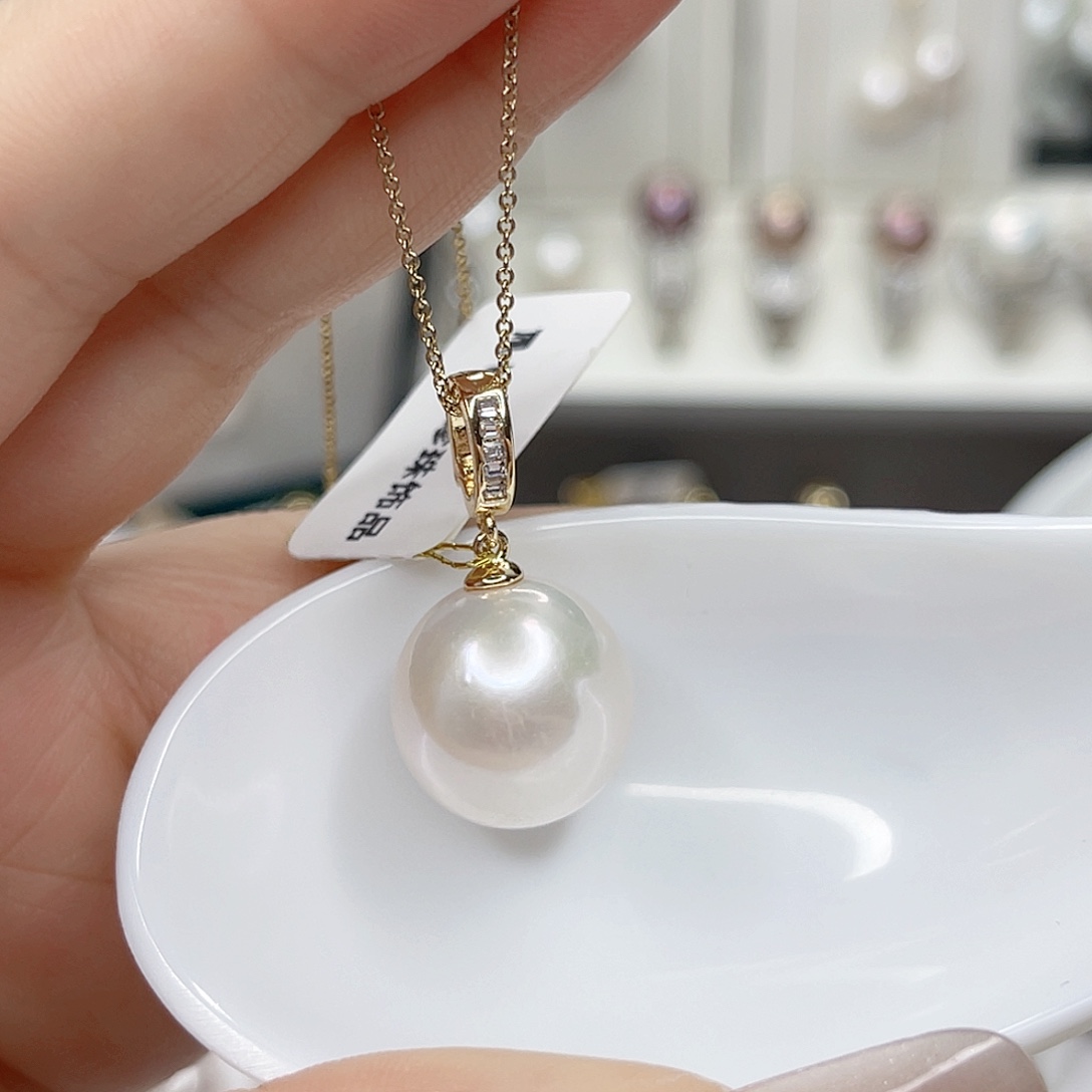 淡水珍珠合金吊坠(赠链)14