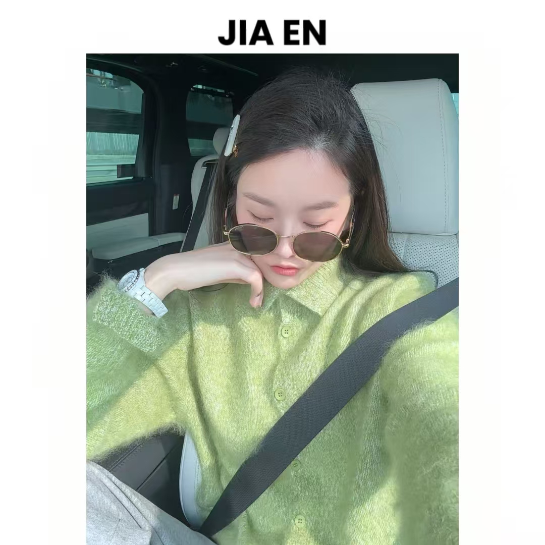 【CAIXIN佳恩】小麦田·立领拉绒绵羊毛羊绒毛衣