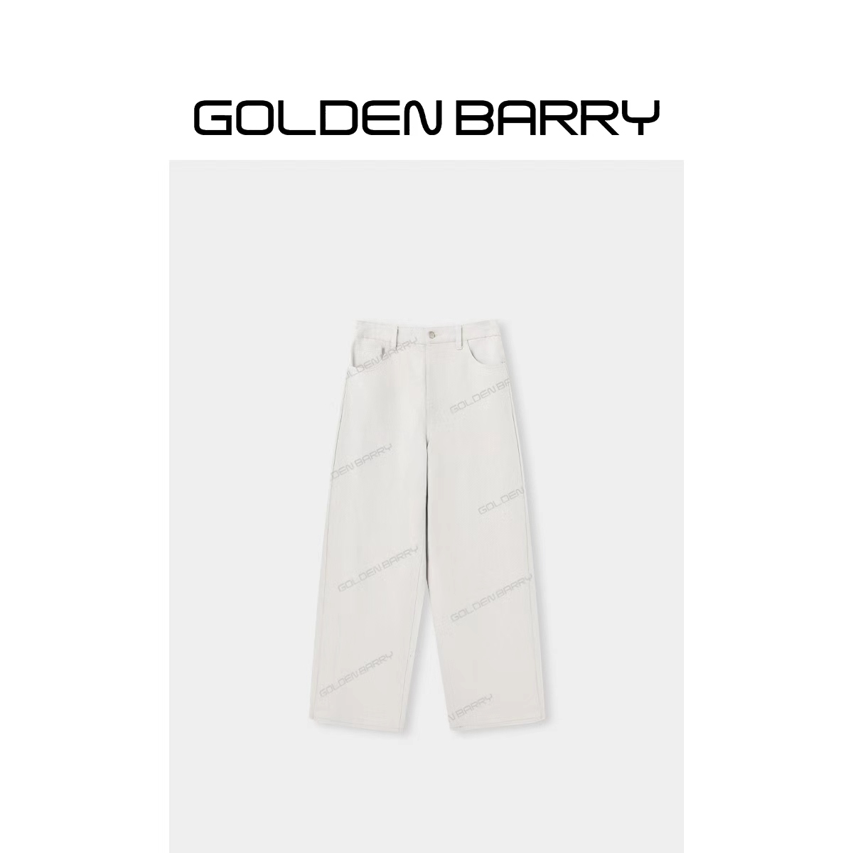 GOLDENBARRY|501169“月光漫境”简约百搭阔腿牛仔裤