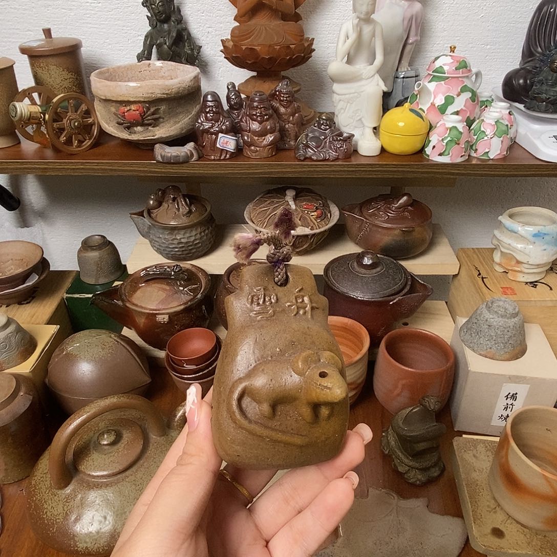 备前茶具套装默认微瑕介意勿拍不退不换