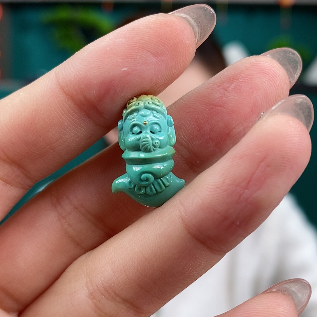 绿松石珠宝奇石未镶嵌