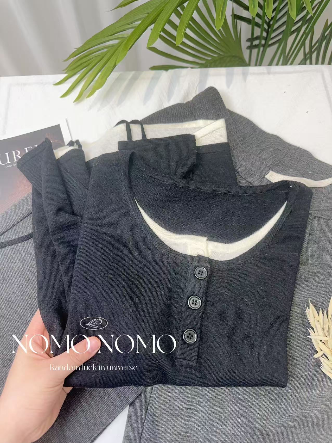 【抽绳-】2024新款百搭时尚套头针织衫A8855