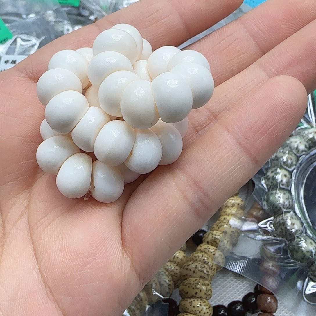 疯***星月菩提手串142哈哈白坨坨10蒜瓣大肠单圈