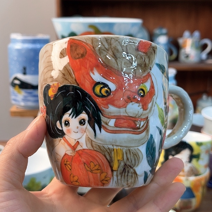 陶景德镇釉下手绘陶瓷 