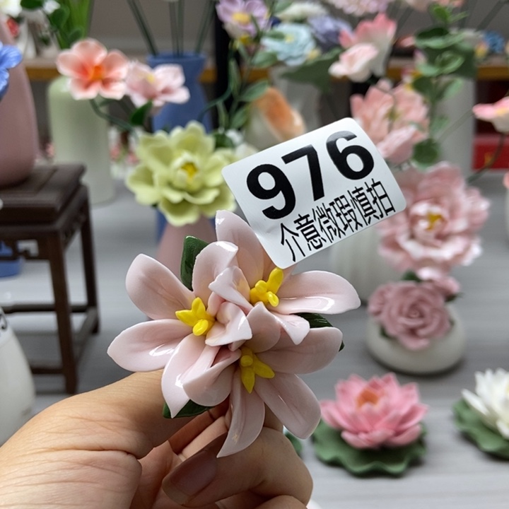 陶瓷手工制作陶瓷花