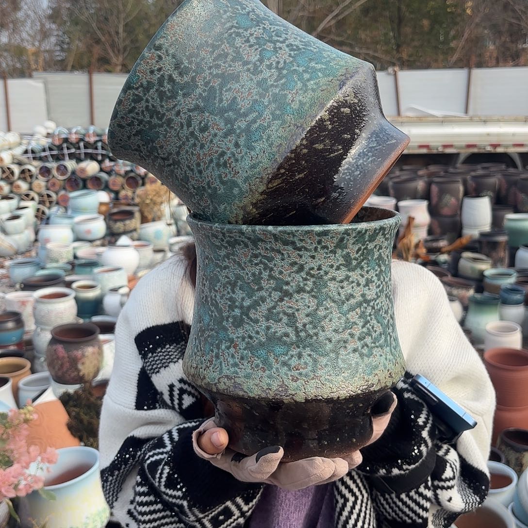 口径20高度20两个绿泡泡蛮腰