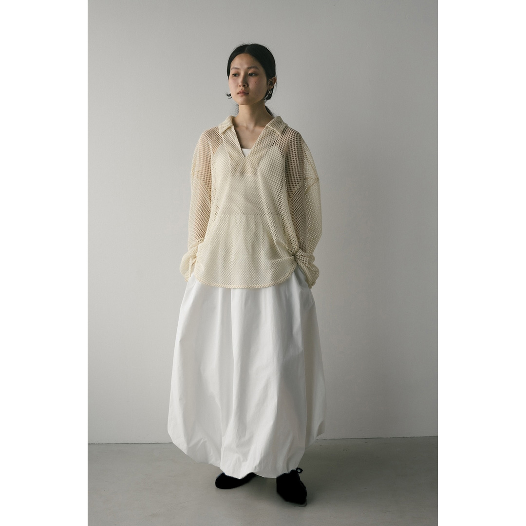 【DD外贸】夏季新款 S 复古时尚收腰小众褶皱气球裙