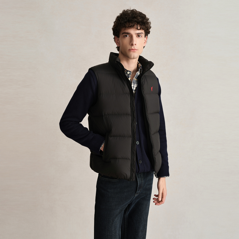 POLOWALK冬季新品男式羽绒马甲羽绒服