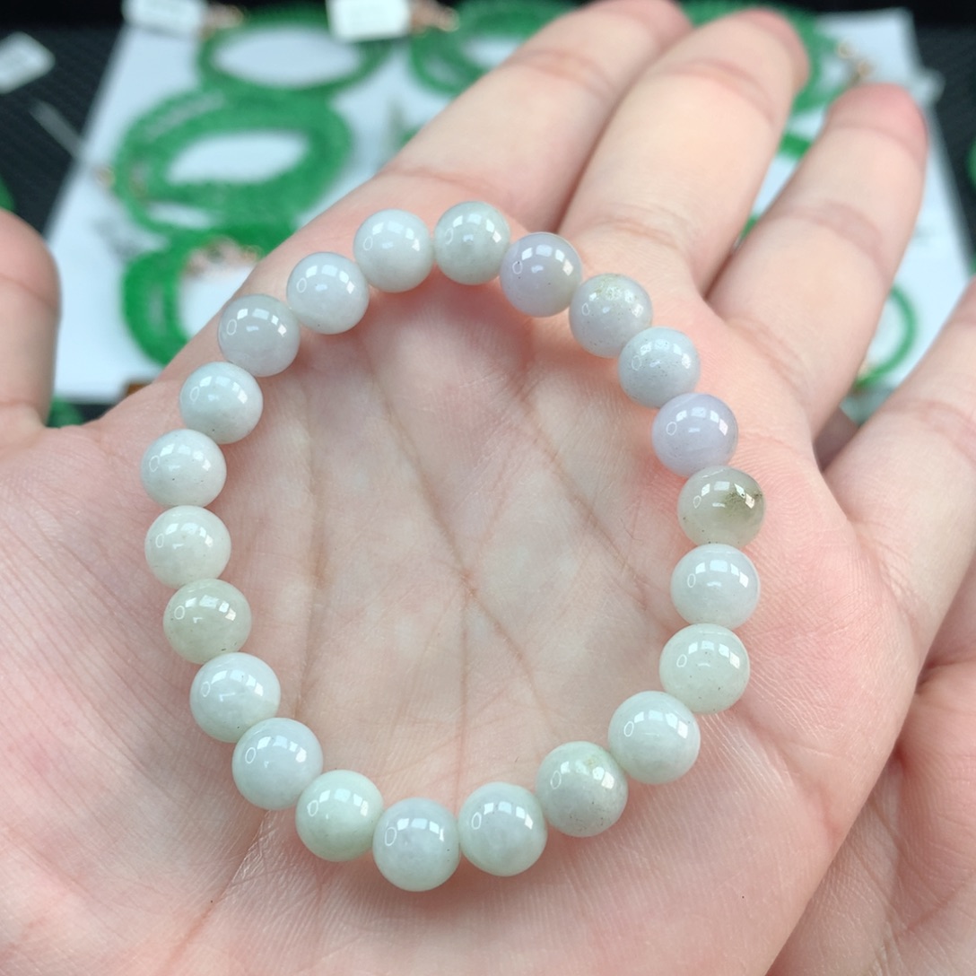 翡翠手链未镶嵌六***哥翡翠