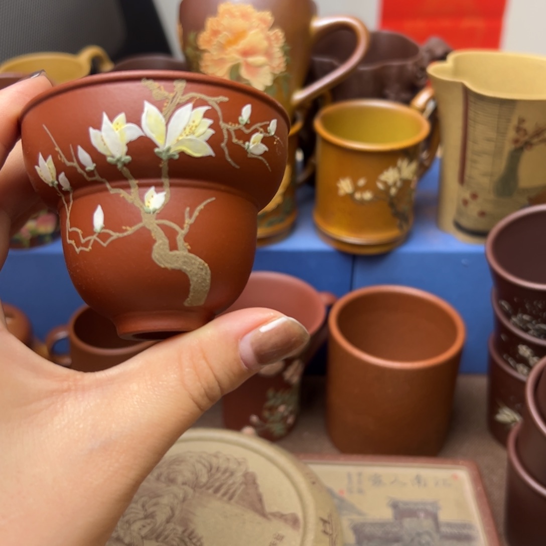 紫砂茶案紫砂主人杯80c c