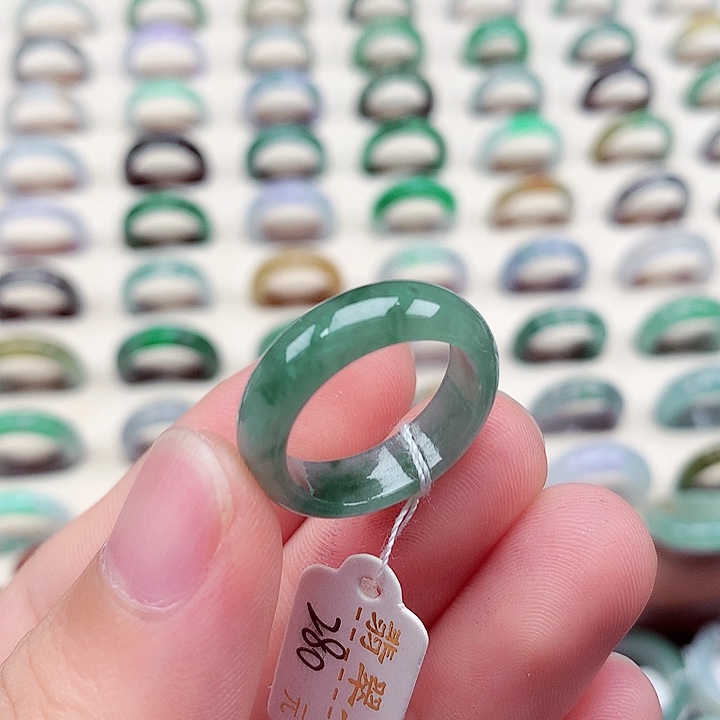 翡翠戒指未镶嵌14-15号