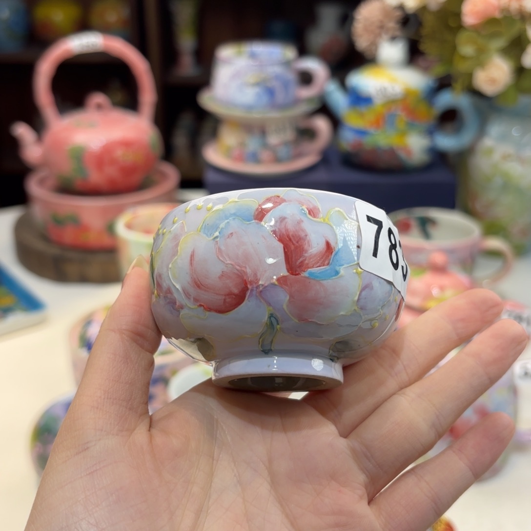 景德镇手绘高温釉下彩陶瓷茶具