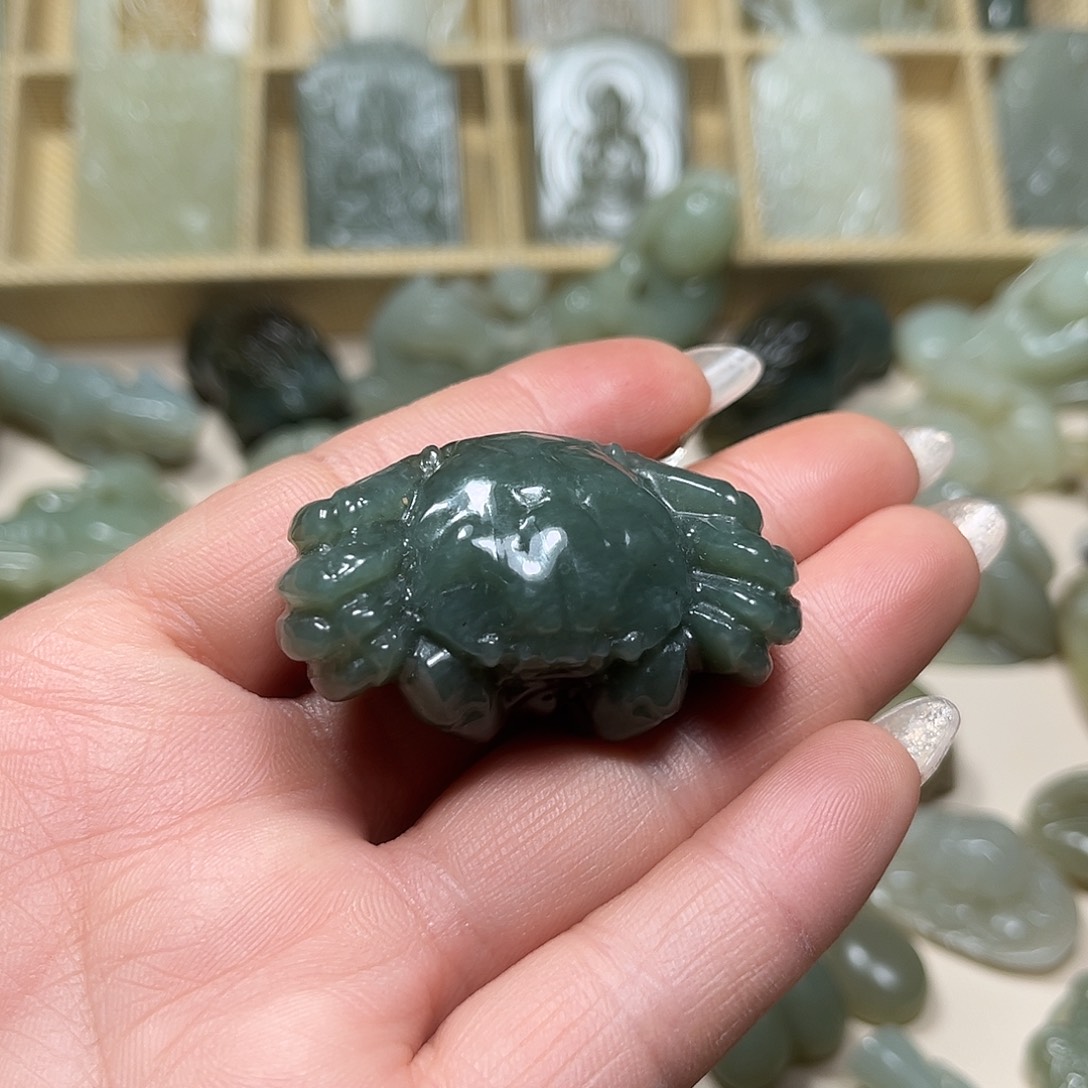 和田玉未镶嵌挂件17