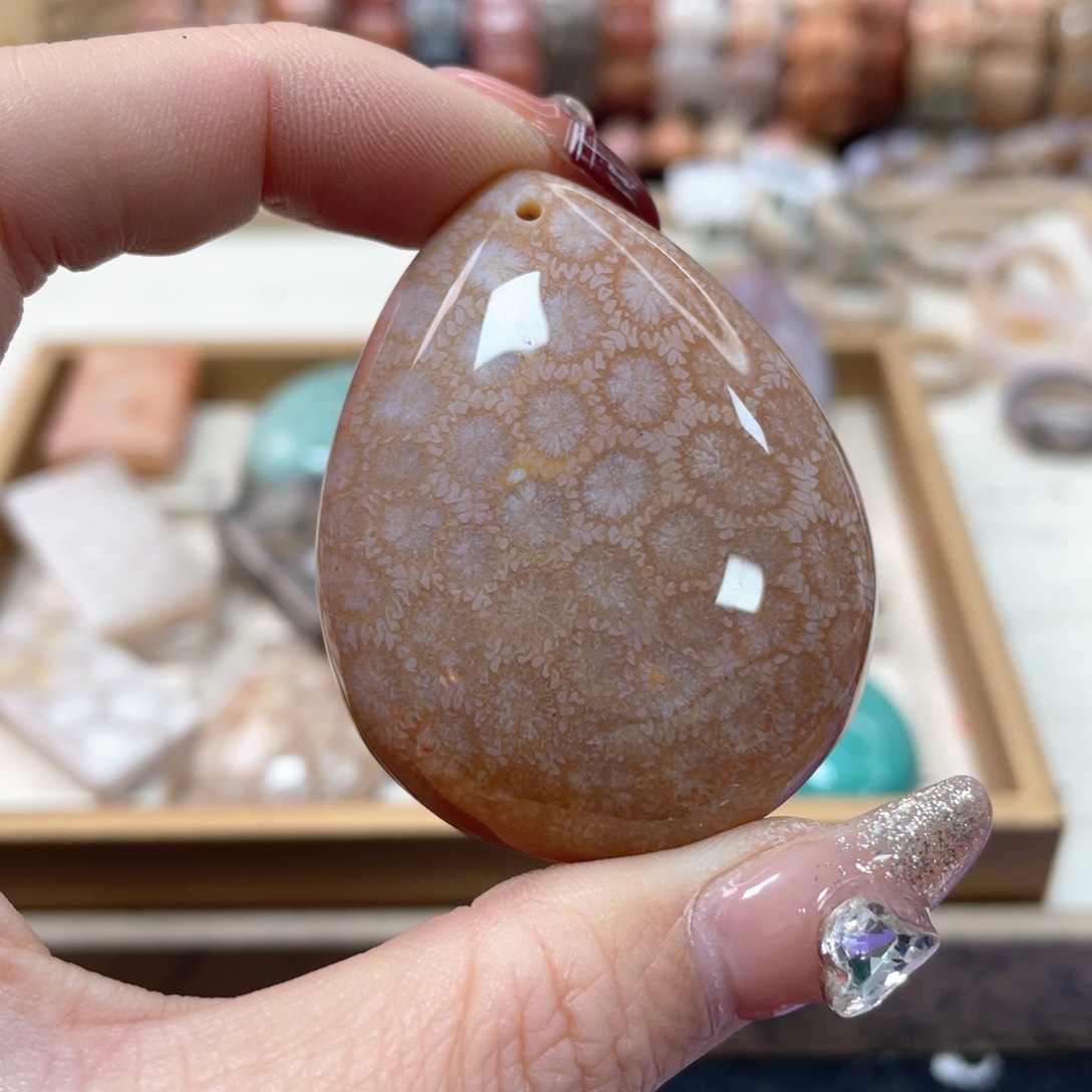 硅化珊瑚（珊瑚玉）手链未镶嵌小*硕804