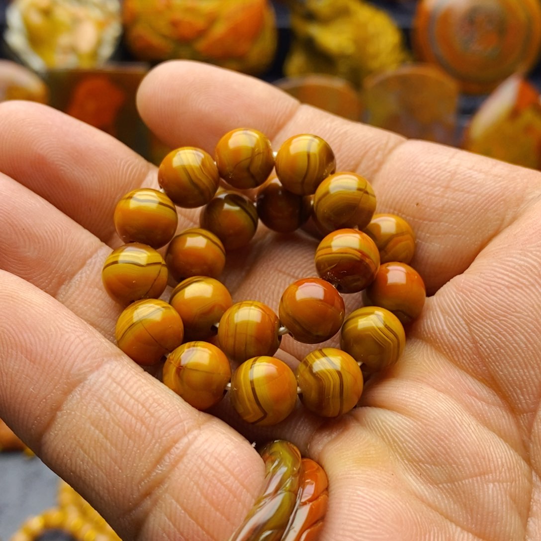 玛瑙/玉髓颈饰未镶嵌小*瓜