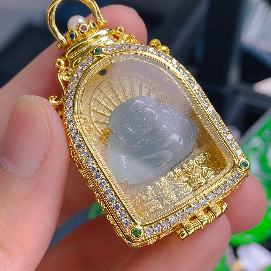 翡翠未镶嵌吊坠(不含链)