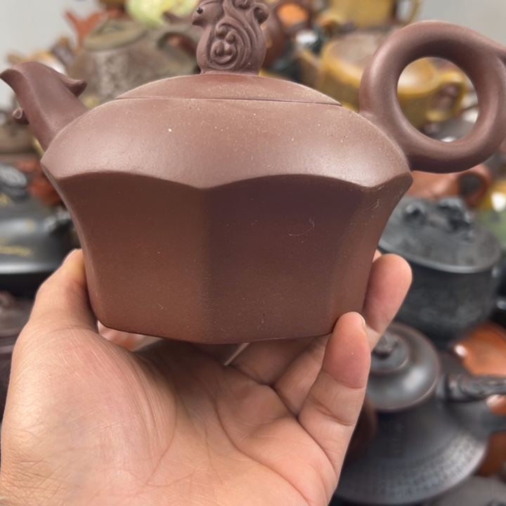 紫砂茶壶紫砂壶钮裂