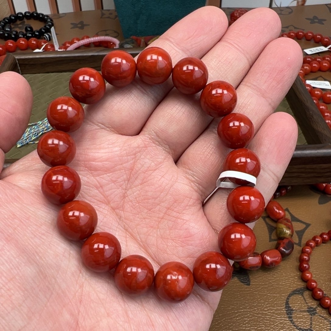 Q***J南红玛瑙未镶嵌手链瓦西12mm