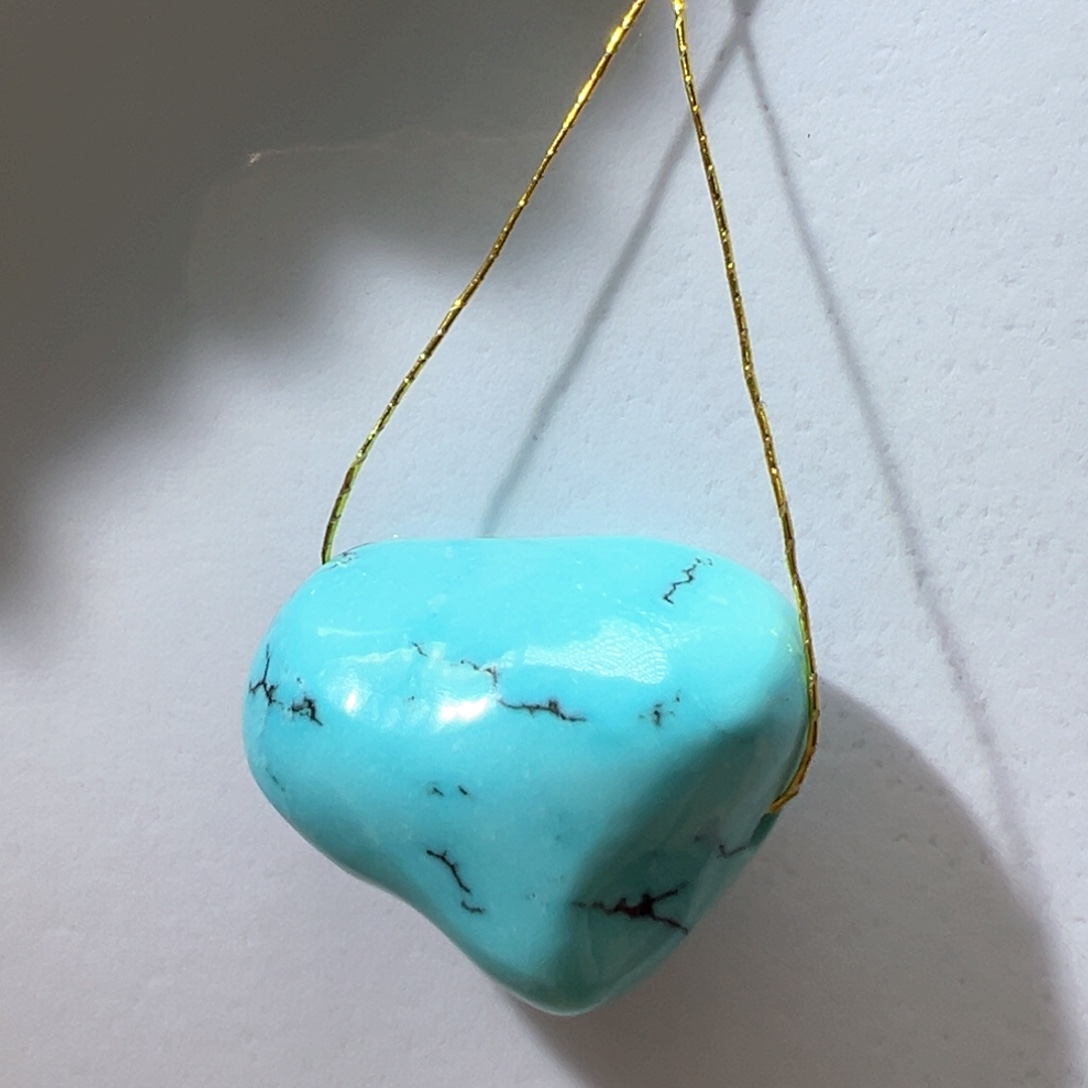 绿松石未镶嵌挂件