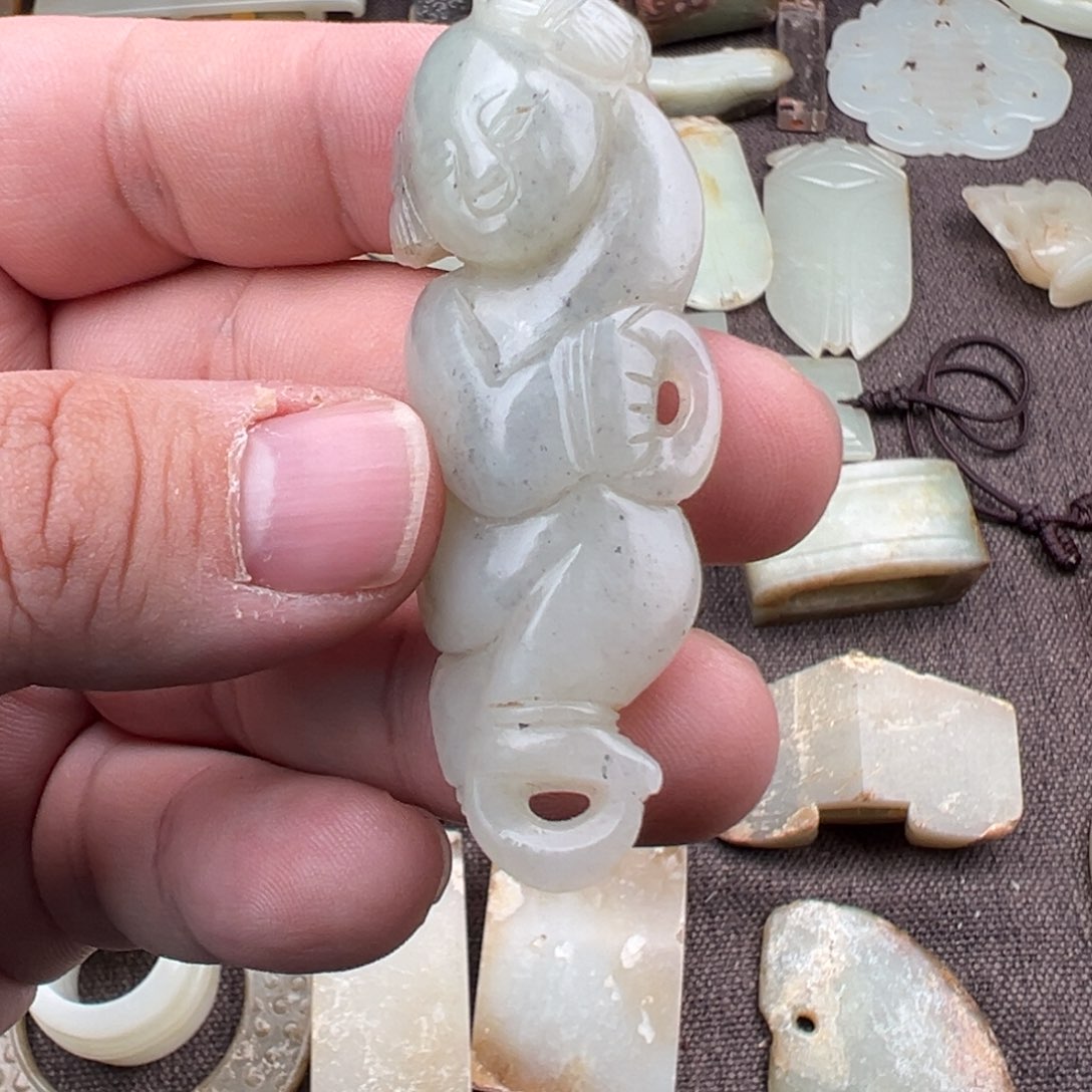 【闪购商品】和田玉明代和田玉哪吒