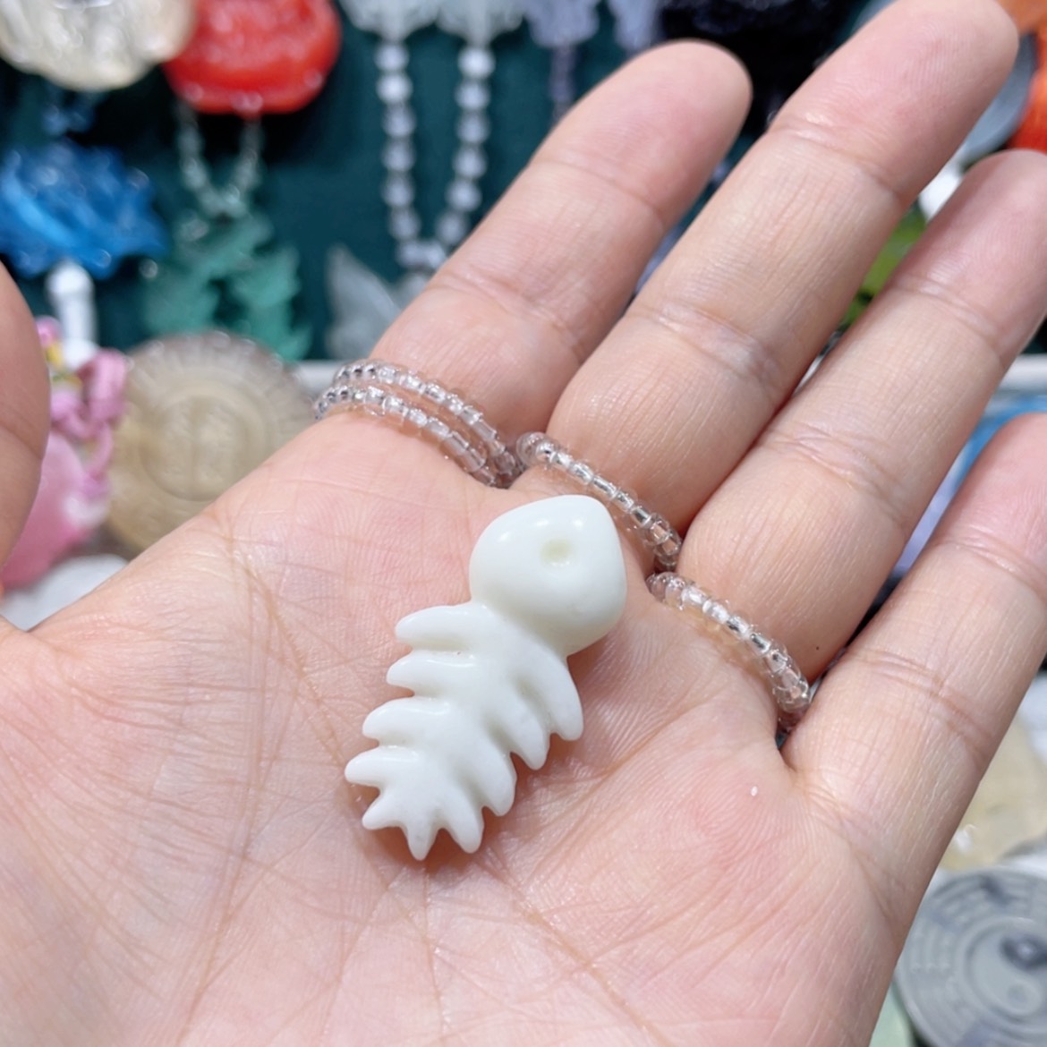 【闪购商品】未镶嵌岫玉颈饰抖*姐47项链