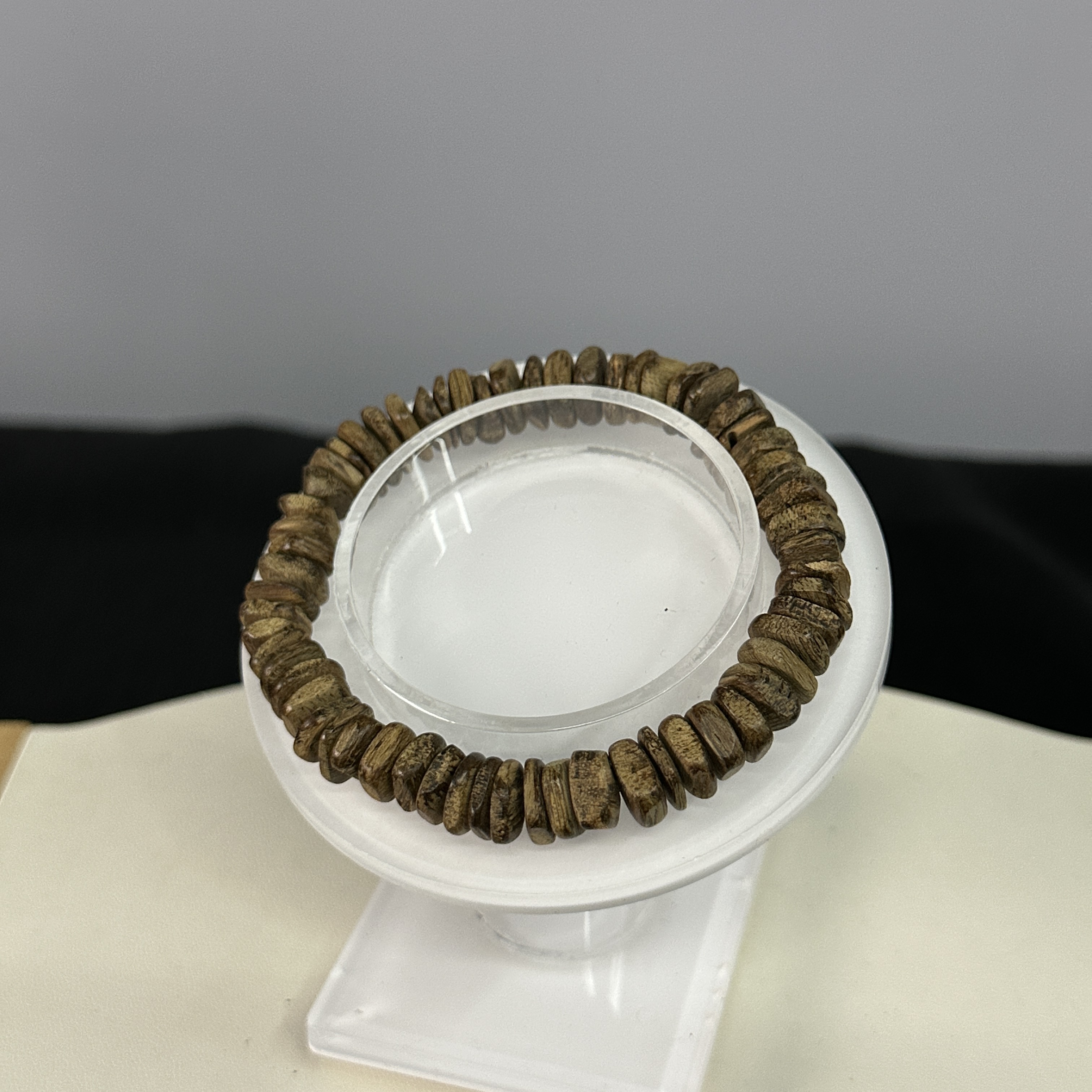 GXCX-5208 加里曼丹随形算盘珠手串7.3g 约：6mm*61颗