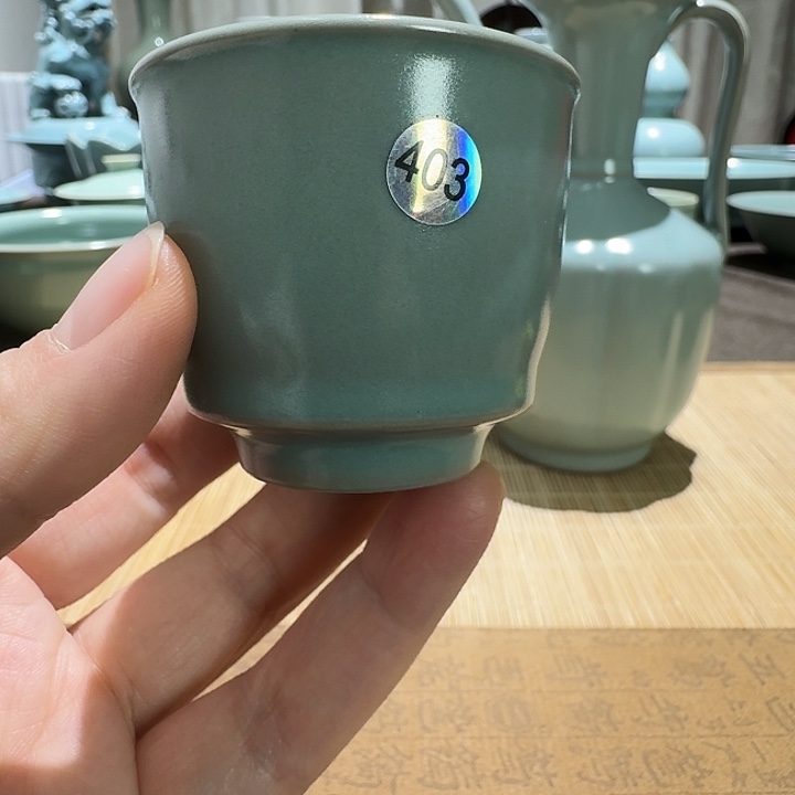 陶其他全手工，酒杯。