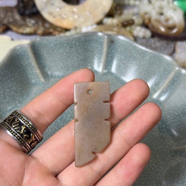 和田玉未镶嵌挂件110