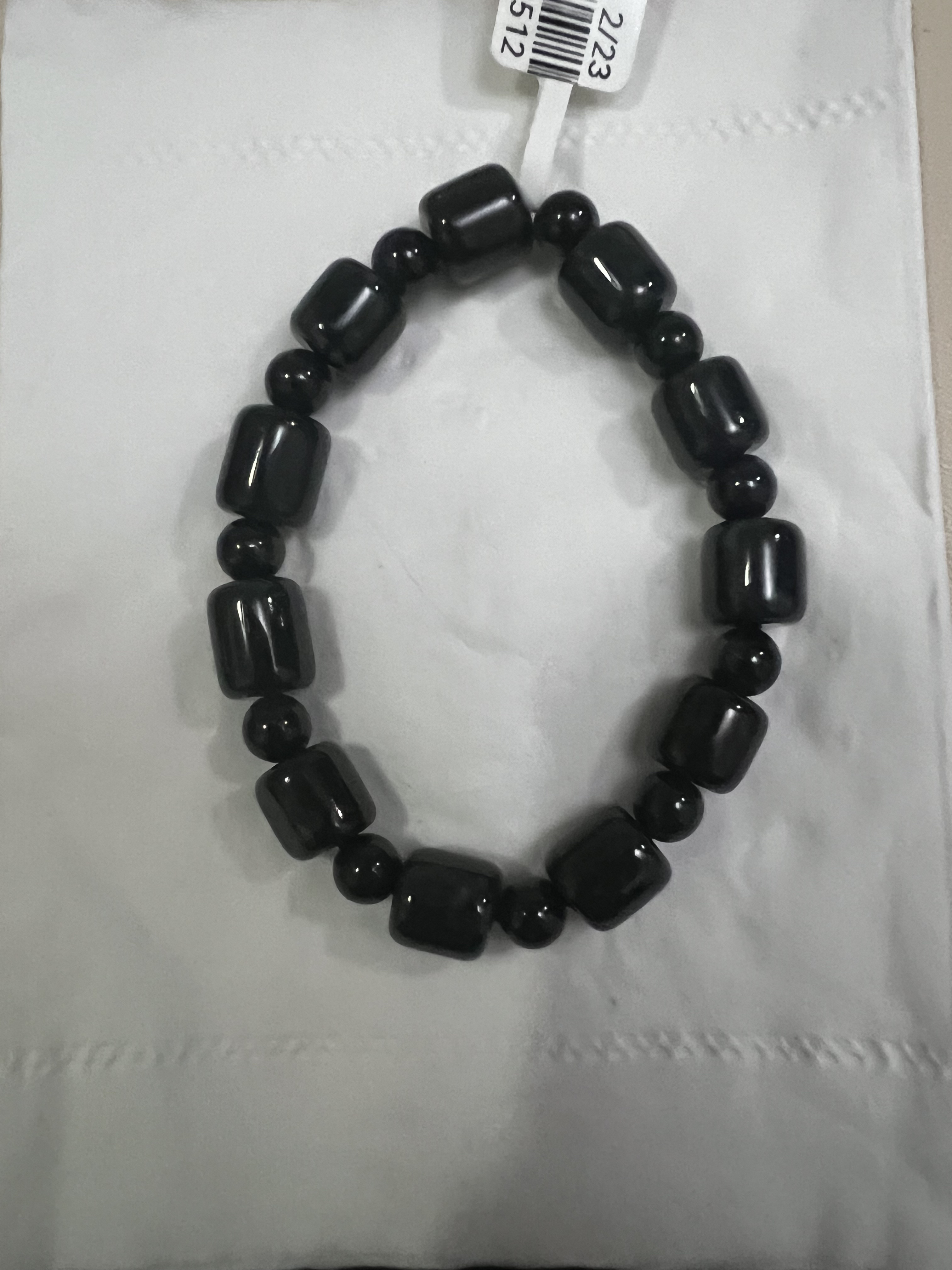 天然翡翠A货桶珠手串卡（10）