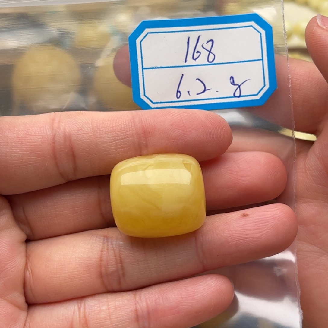 琥珀未镶嵌裸石蜜蜡桶珠微瑕笑