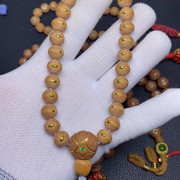 凤眼菩提手串凤眼菩提实心籽金眼手持